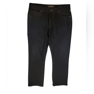 Jack of Spades Mens High Roller  Comfort Straight Leg Dark Wash Jeans 35x34